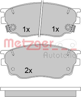 METZGER AUTOTEILE 1170461 Brake Pad Set, disc brake