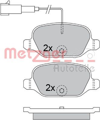 METZGER AUTOTEILE 1170500 Brake Pad Set, disc brake