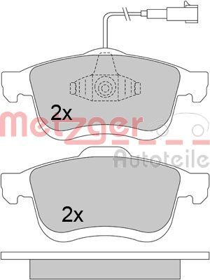 METZGER AUTOTEILE 1170542 Brake Pad Set, disc brake