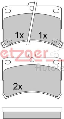 METZGER AUTOTEILE 1170609 Brake Pad Set, disc brake