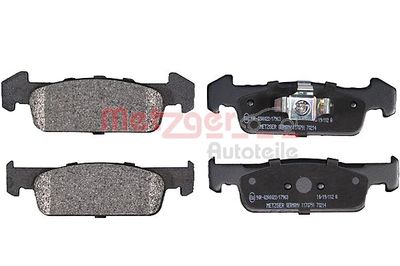 Brake Pad Set, disc brake METZGER AUTOTEILE 1170791
