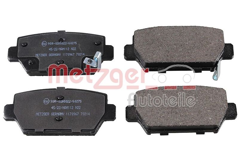 METZGER AUTOTEILE 1170967 Brake Pad Set, disc brake