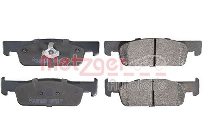 Brake Pad Set, disc brake METZGER AUTOTEILE 1170977