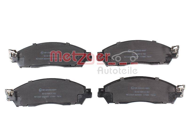 METZGER AUTOTEILE 1170981 Brake Pad Set, disc brake