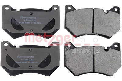Brake Pad Set, disc brake METZGER AUTOTEILE 1170986
