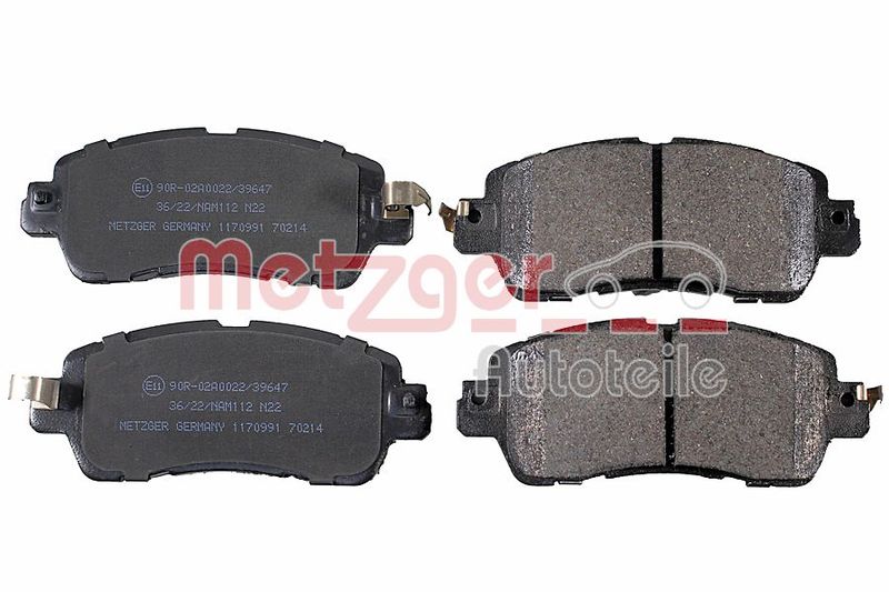 METZGER AUTOTEILE 1170991 Brake Pad Set, disc brake