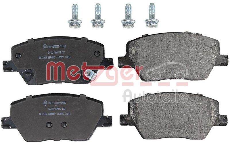 METZGER AUTOTEILE 1170997 Brake Pad Set, disc brake