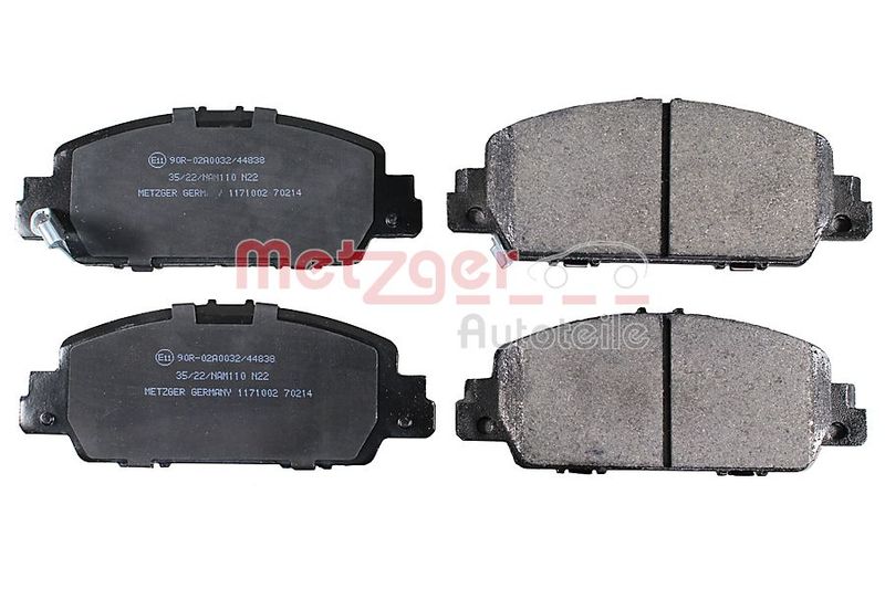METZGER AUTOTEILE 1171002 Brake Pad Set, disc brake