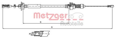 Accelerator Cable METZGER AUTOTEILE 1173.7