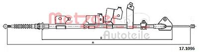 Cable Pull, parking brake METZGER AUTOTEILE 17.1096