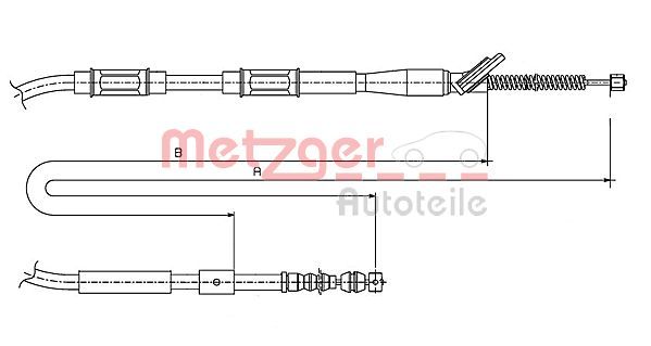 METZGER AUTOTEILE 17.1446 Cable Pull, parking brake