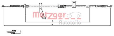 Cable Pull, parking brake METZGER AUTOTEILE 17.1481