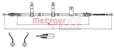 Cable Pull, parking brake METZGER AUTOTEILE 17.6031