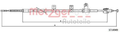 Cable Pull, parking brake METZGER AUTOTEILE 17.6049
