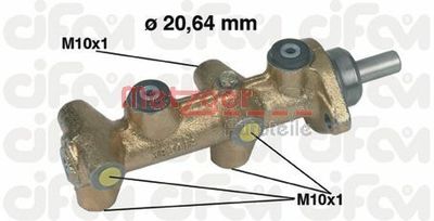 Brake Master Cylinder METZGER AUTOTEILE 202-040