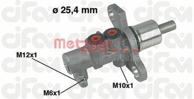 Brake Master Cylinder METZGER 202-368