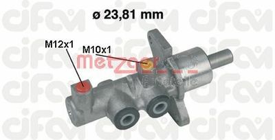 Brake Master Cylinder METZGER AUTOTEILE 202-379