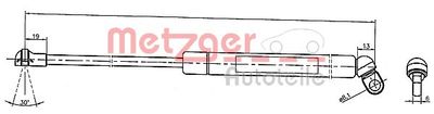 Gas Spring, boot/cargo area METZGER AUTOTEILE 2110376