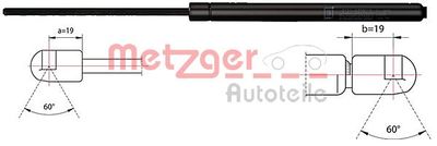 Gas Spring, boot/cargo area METZGER AUTOTEILE 2110483