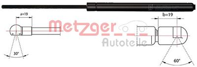 Gas Spring, boot/cargo area METZGER AUTOTEILE 2110485