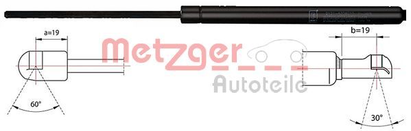 METZGER AUTOTEILE 2110506 Gas Spring, boot/cargo area
