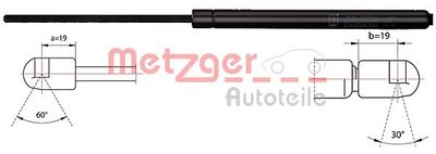 Gas Spring, boot/cargo area METZGER AUTOTEILE 2110516