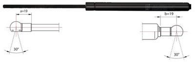Gas Spring, boot/cargo area METZGER AUTOTEILE 2110534