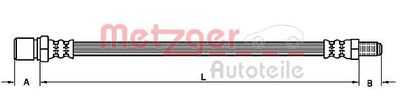 Brake Hose METZGER AUTOTEILE 4110105