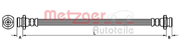 METZGER AUTOTEILE 4110123 Brake Hose
