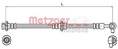 Brake Hose METZGER AUTOTEILE 4110131