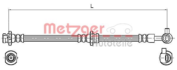 METZGER AUTOTEILE 4110132 Brake Hose