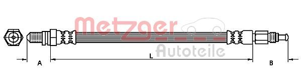 METZGER AUTOTEILE 4110146 Brake Hose