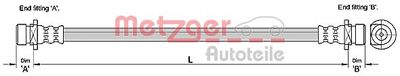 Brake Hose METZGER AUTOTEILE 4110183