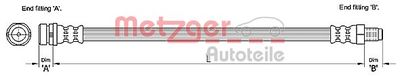 Brake Hose METZGER AUTOTEILE 4110239