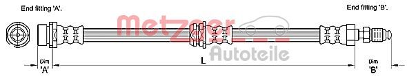 METZGER AUTOTEILE 4110240 Brake Hose