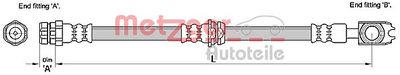 Brake Hose METZGER AUTOTEILE 4110247