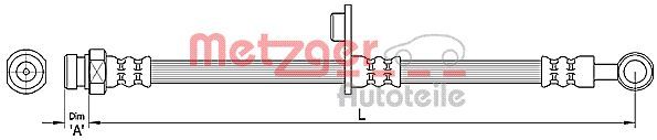 METZGER AUTOTEILE 4110265 Brake Hose