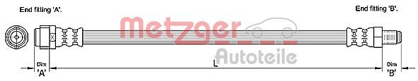 METZGER AUTOTEILE 4110276 Brake Hose