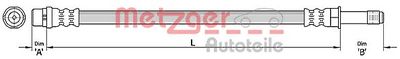 Brake Hose METZGER AUTOTEILE 4110367