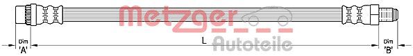 METZGER AUTOTEILE 4110374 Brake Hose