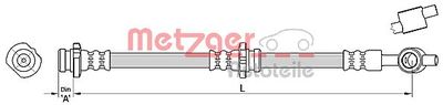 Brake Hose METZGER AUTOTEILE 4110388