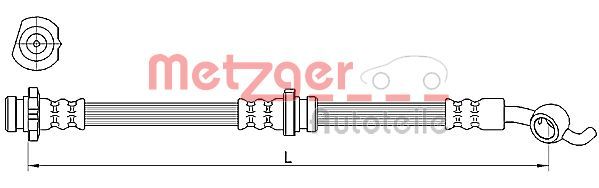 METZGER AUTOTEILE 4110391 Brake Hose