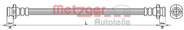 METZGER AUTOTEILE 4110393 Brake Hose