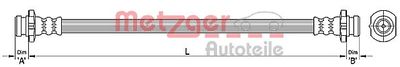 Brake Hose METZGER AUTOTEILE 4110393