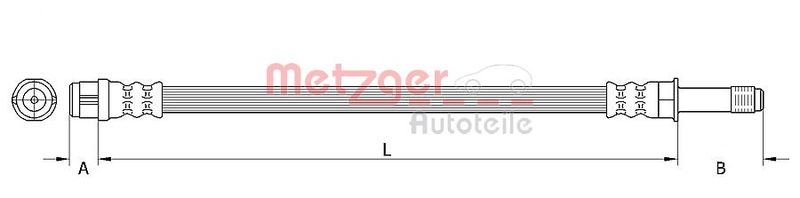 METZGER AUTOTEILE 4110448 Brake Hose