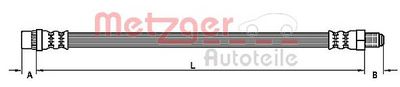 Brake Hose METZGER AUTOTEILE 4110458