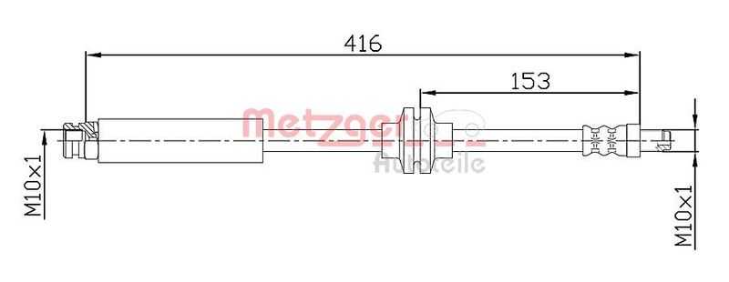 METZGER AUTOTEILE 4110475 Brake Hose