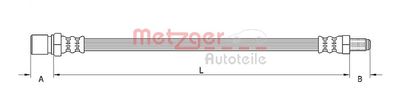 Brake Hose METZGER AUTOTEILE 4110484