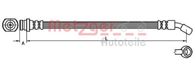 Brake Hose METZGER AUTOTEILE 4110530