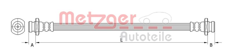 METZGER AUTOTEILE 4110531 Brake Hose